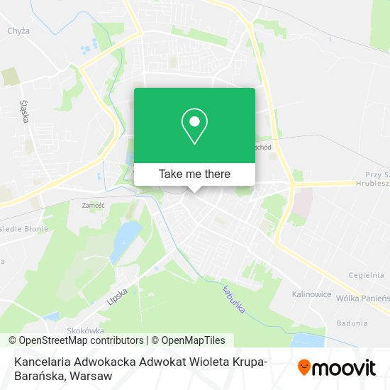 Kancelaria Adwokacka Adwokat Wioleta Krupa-Barańska map