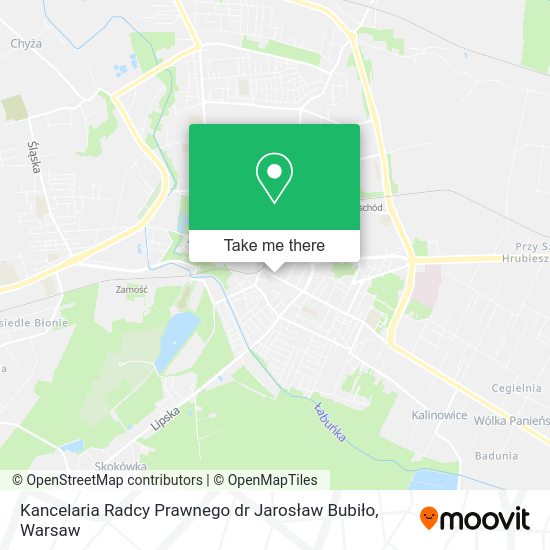 Kancelaria Radcy Prawnego dr Jarosław Bubiło map