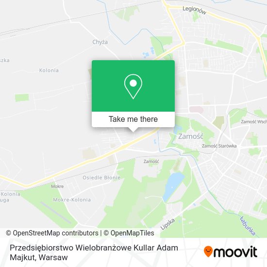 Przedsiębiorstwo Wielobranżowe Kullar Adam Majkut map