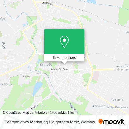 Pośrednictwo Marketing Małgorzata Mróz map