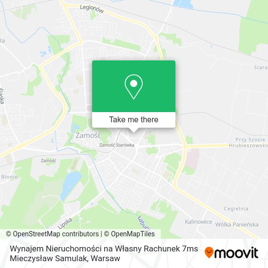 Wynajem Nieruchomości na Własny Rachunek 7ms Mieczysław Samulak map