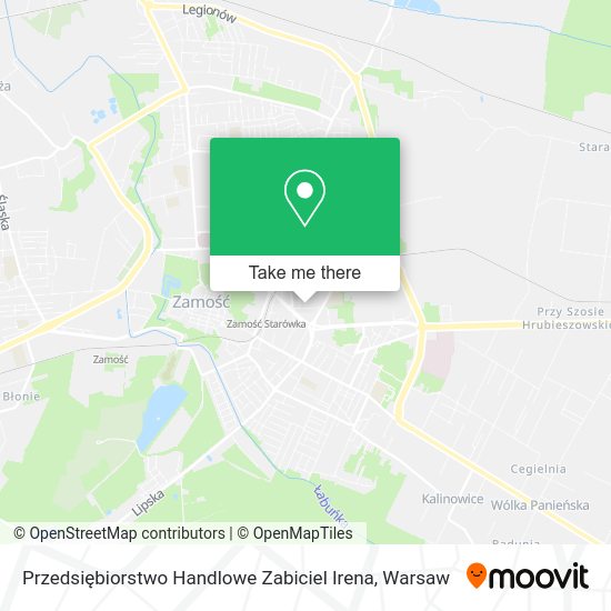 Przedsiębiorstwo Handlowe Zabiciel Irena map