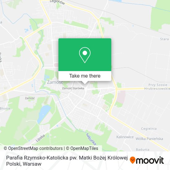 Parafia Rzymsko-Katolicka pw. Matki Bożej Królowej Polski map