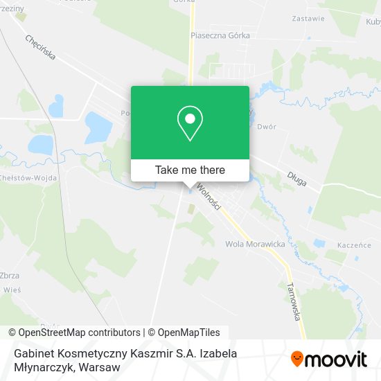 Gabinet Kosmetyczny Kaszmir S.A. Izabela Młynarczyk map