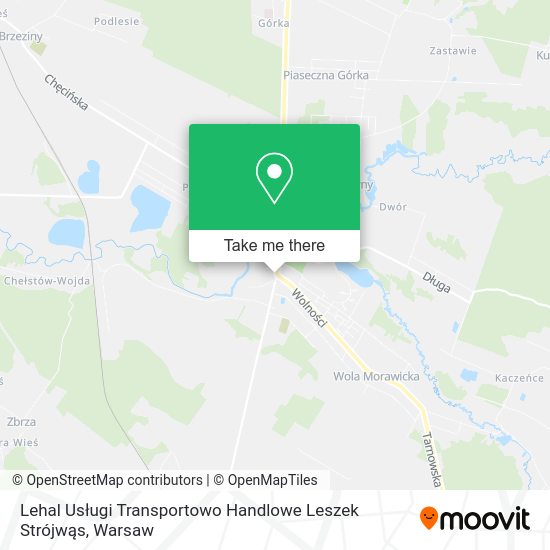 Lehal Usługi Transportowo Handlowe Leszek Strójwąs map