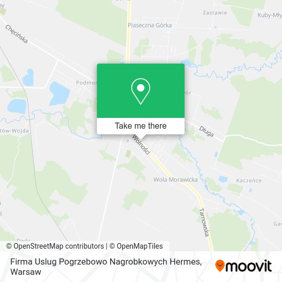 Карта Firma Uslug Pogrzebowo Nagrobkowych Hermes