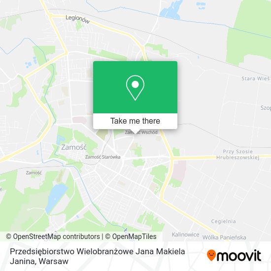 Przedsiębiorstwo Wielobranżowe Jana Makiela Janina map