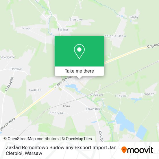 Zakład Remontowo Budowlany Eksport Import Jan Cierpioł map