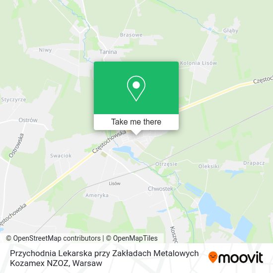 Przychodnia Lekarska przy Zakładach Metalowych Kozamex NZOZ map