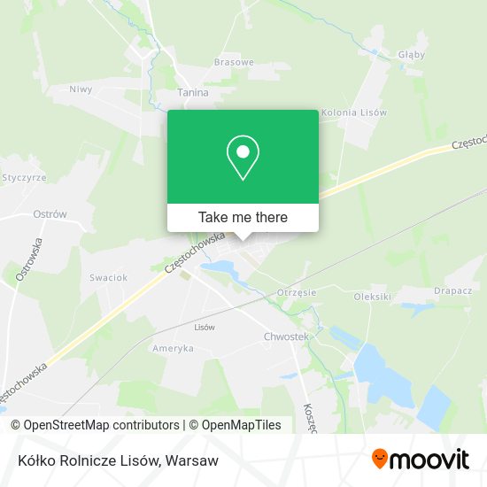 Kółko Rolnicze Lisów map