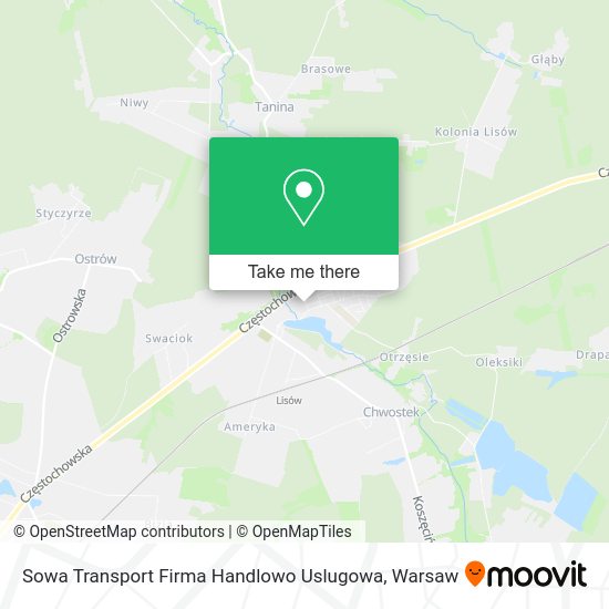 Sowa Transport Firma Handlowo Uslugowa map