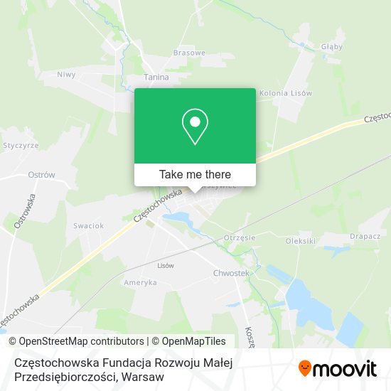 Częstochowska Fundacja Rozwoju Małej Przedsiębiorczości map