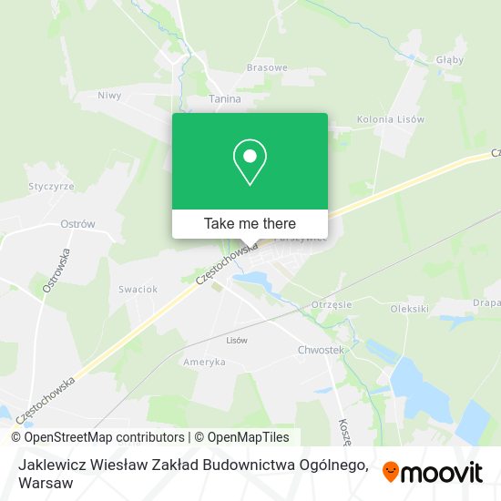 Jaklewicz Wiesław Zakład Budownictwa Ogólnego map