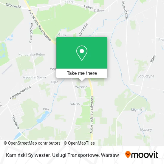 Карта Kamiński Sylwester. Usługi Transportowe