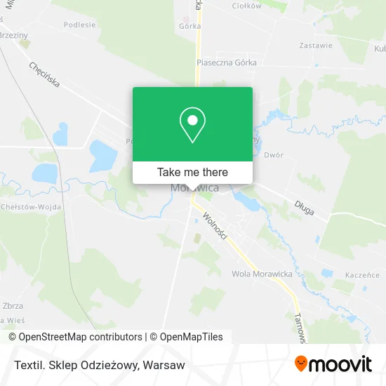 Textil. Sklep Odzieżowy map