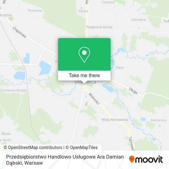 Przedsiębiorstwo Handlowo Usługowe Ara Damian Dąbski map