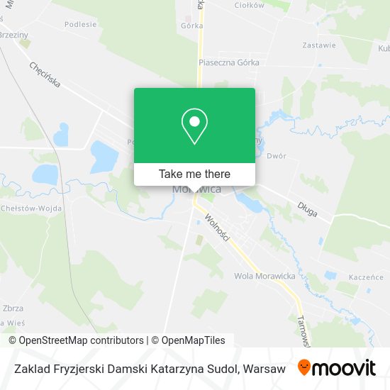 Zaklad Fryzjerski Damski Katarzyna Sudol map