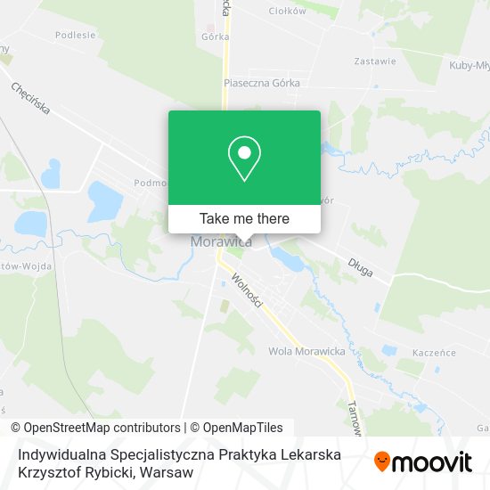 Indywidualna Specjalistyczna Praktyka Lekarska Krzysztof Rybicki map