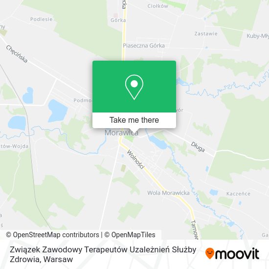 Związek Zawodowy Terapeutów Uzależnień Służby Zdrowia map