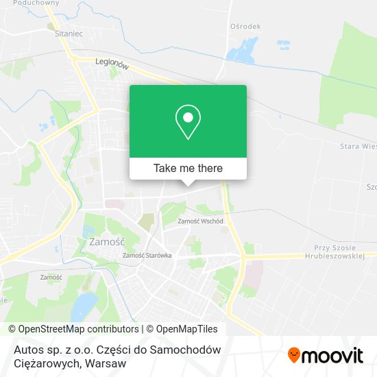 Autos sp. z o.o. Części do Samochodów Ciężarowych map