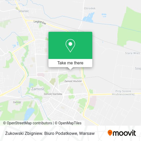 Żukowski Zbigniew. Biuro Podatkowe map