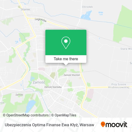 Ubezpieczenia Optima Finanse Ewa Kłyż map