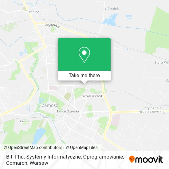 Карта Bit. Fhu. Systemy Informatyczne, Oprogramowanie, Comarch