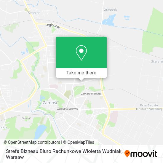 Strefa Biznesu Biuro Rachunkowe Wioletta Wudniak map