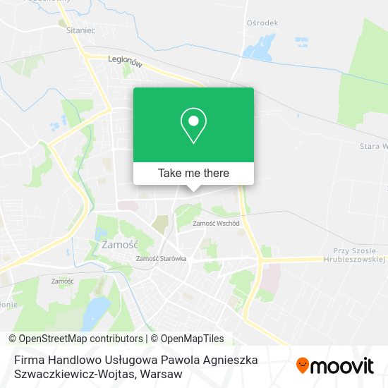 Firma Handlowo Usługowa Pawola Agnieszka Szwaczkiewicz-Wojtas map