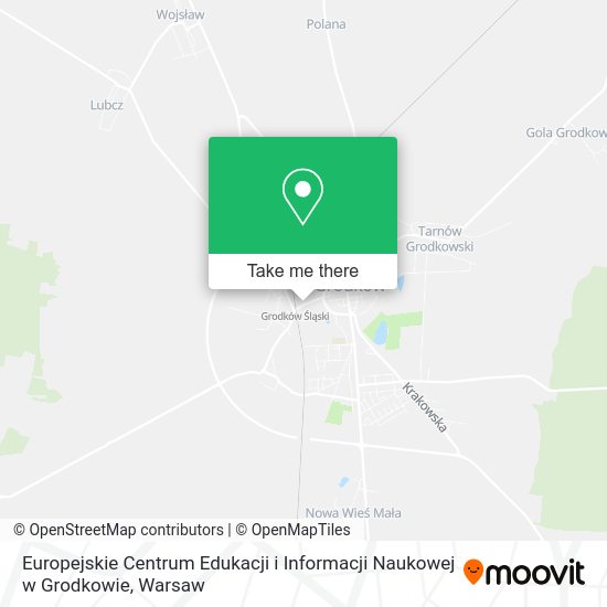 Europejskie Centrum Edukacji i Informacji Naukowej w Grodkowie map