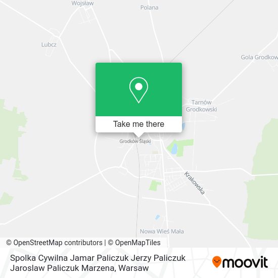 Spolka Cywilna Jamar Paliczuk Jerzy Paliczuk Jaroslaw Paliczuk Marzena map