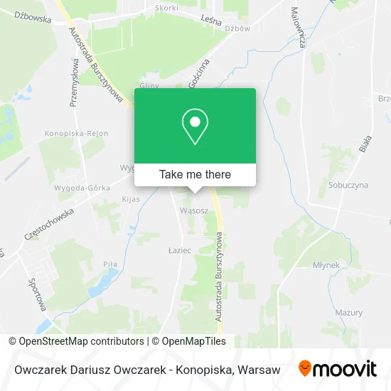 Карта Owczarek Dariusz Owczarek - Konopiska