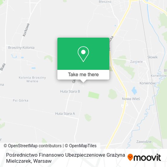 Pośrednictwo Finansowo Ubezpieczeniowe Grażyna Mielczarek map