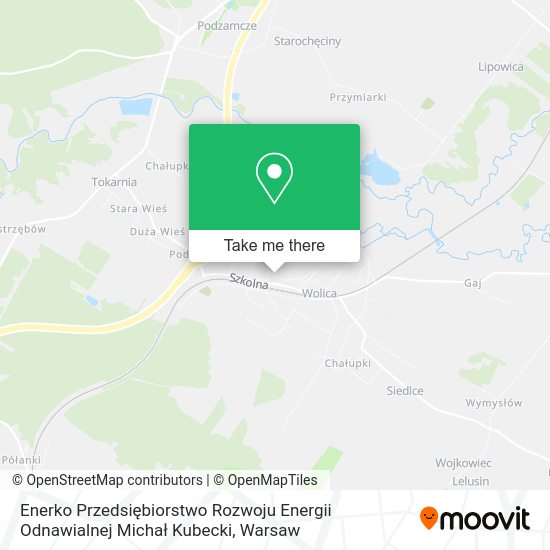 Enerko Przedsiębiorstwo Rozwoju Energii Odnawialnej Michał Kubecki map