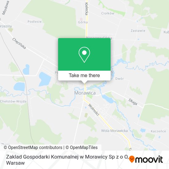 Zaklad Gospodarki Komunalnej w Morawicy Sp z o O map