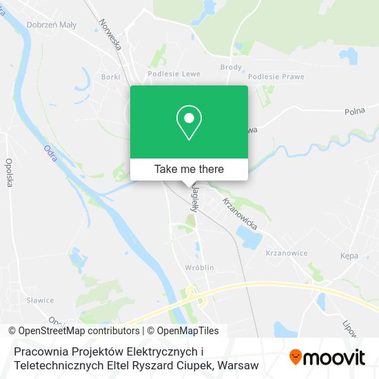 Pracownia Projektów Elektrycznych i Teletechnicznych Eltel Ryszard Ciupek map