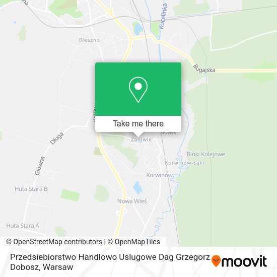 Przedsiebiorstwo Handlowo Uslugowe Dag Grzegorz Dobosz map