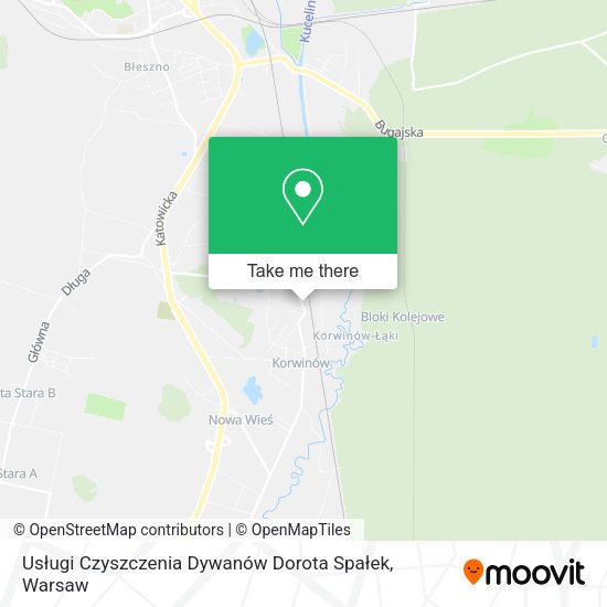 Usługi Czyszczenia Dywanów Dorota Spałek map