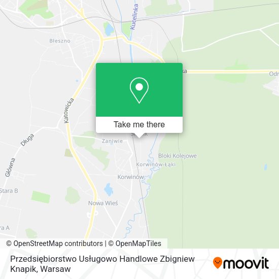 Przedsiębiorstwo Usługowo Handlowe Zbigniew Knapik map