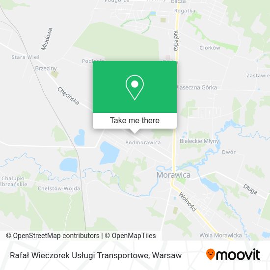 Rafał Wieczorek Usługi Transportowe map