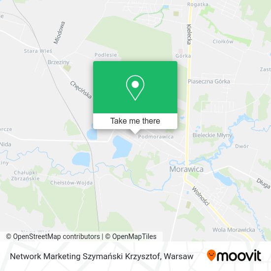 Network Marketing Szymański Krzysztof map