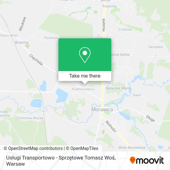 Usługi Transportowo - Sprzętowe Tomasz Woś map