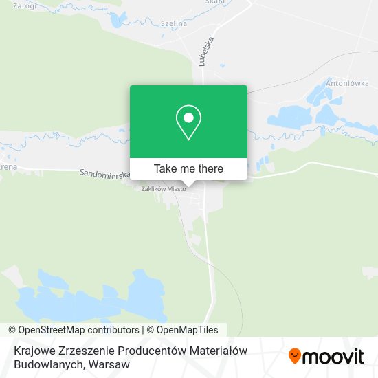 Krajowe Zrzeszenie Producentów Materiałów Budowlanych map