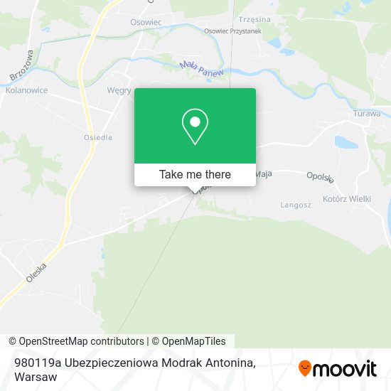 980119a Ubezpieczeniowa Modrak Antonina map