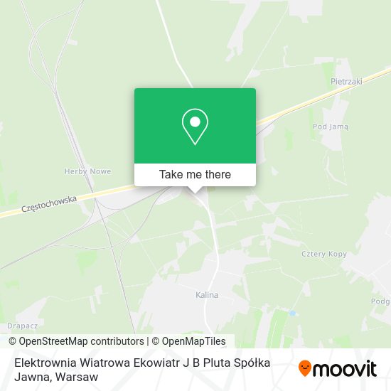 Elektrownia Wiatrowa Ekowiatr J B Pluta Spółka Jawna map