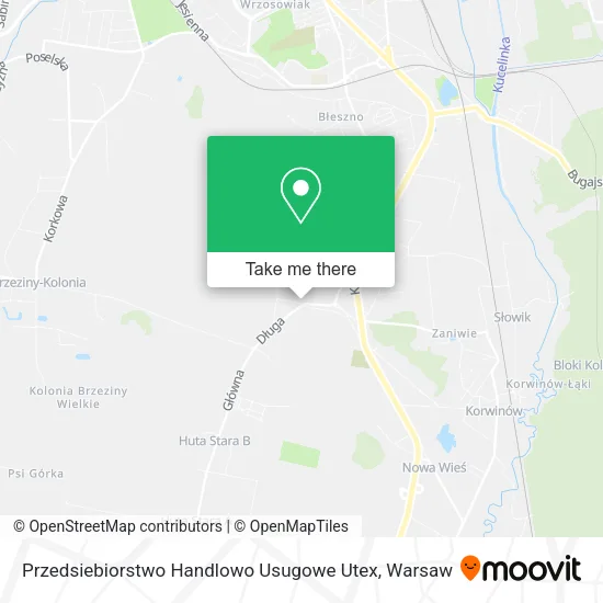 Przedsiebiorstwo Handlowo Usugowe Utex map