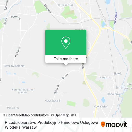 Przedsiebiorstwo Produkcyjno Handlowo Uslugowe Wlodeks map