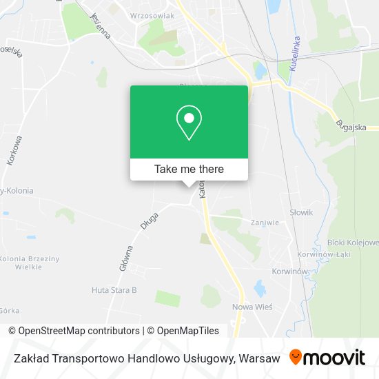 Карта Zakład Transportowo Handlowo Usługowy