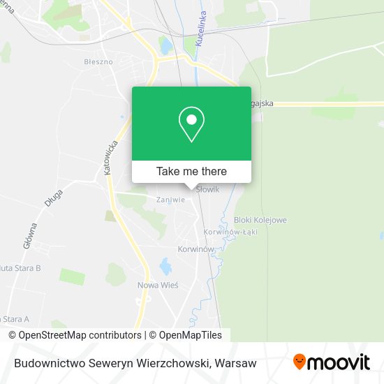 Budownictwo Seweryn Wierzchowski map