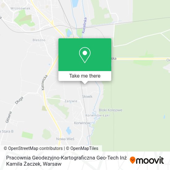 Карта Pracownia Geodezyjno-Kartograficzna Geo-Tech Inż Kamila Żaczek